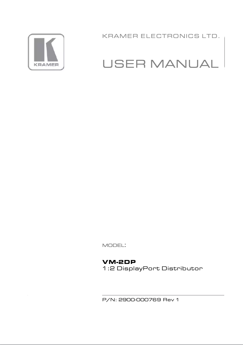 Image de la première page du manuel de l'appareil VM-2DP