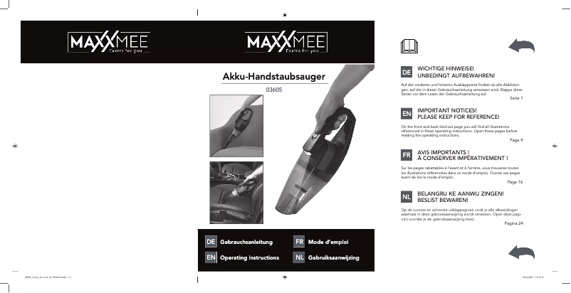 Página 1 del manual Manual de usuario Maxxmee 03605
