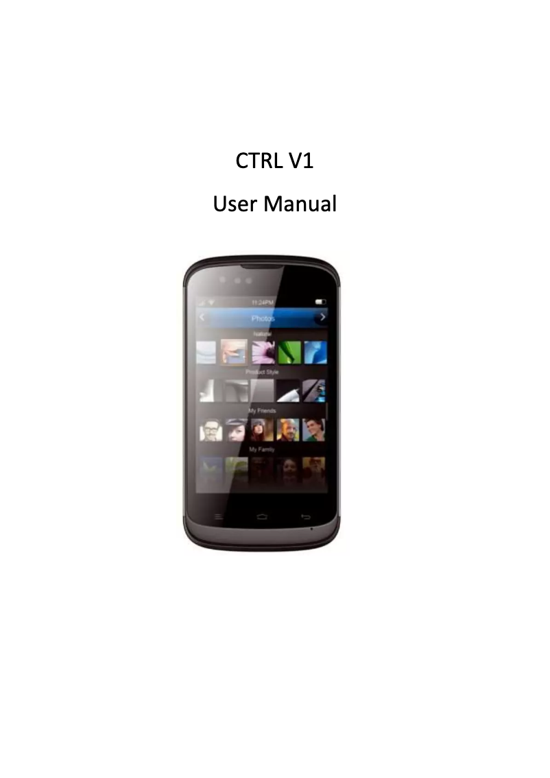 Page n°1 - Manuel utilisateur Gionee CTRL V1