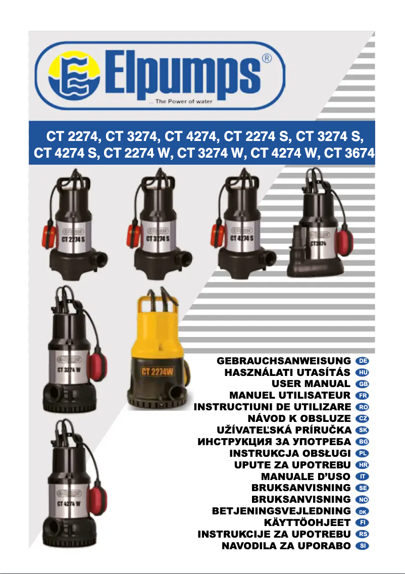 Page n°1 - Manuel utilisateur Elpumps CT 3674