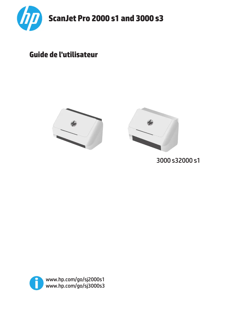Page n°1 - Manuel utilisateur HP Scanjet Pro 3000 s3