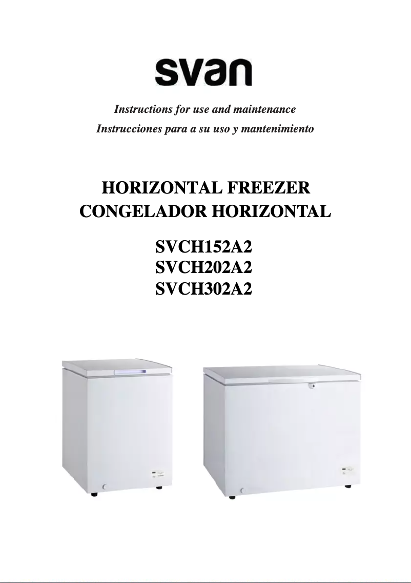 Page 1 de la notice Manuel utilisateur SVAN SVCH302A2