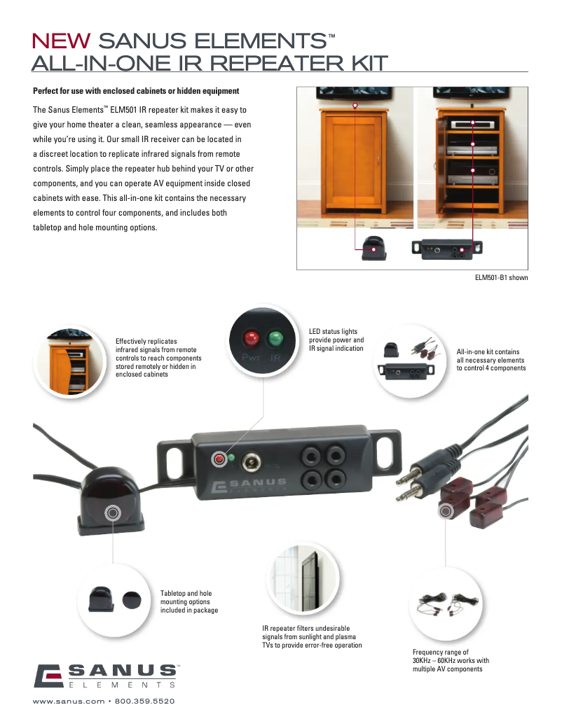 Image de la première page du manuel de l'appareil ELM501