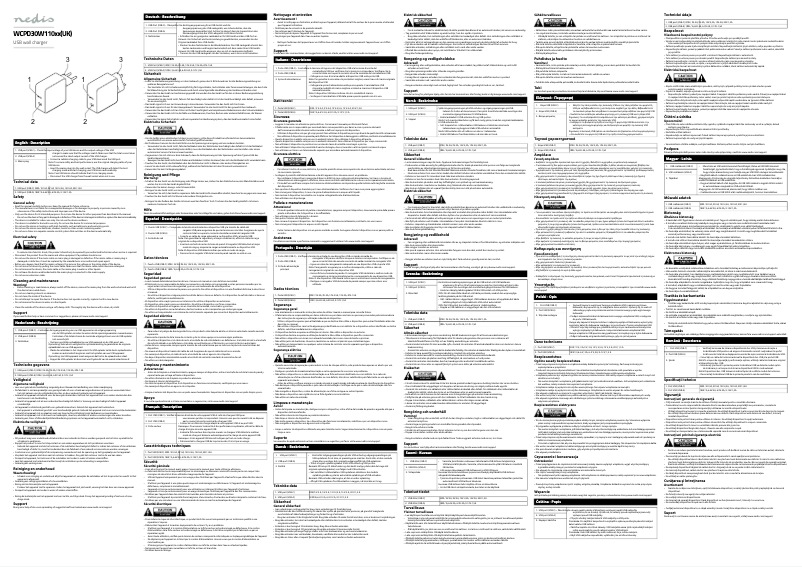 Page n°1 - Manuel utilisateur Nedis WCPD30W110BKUK