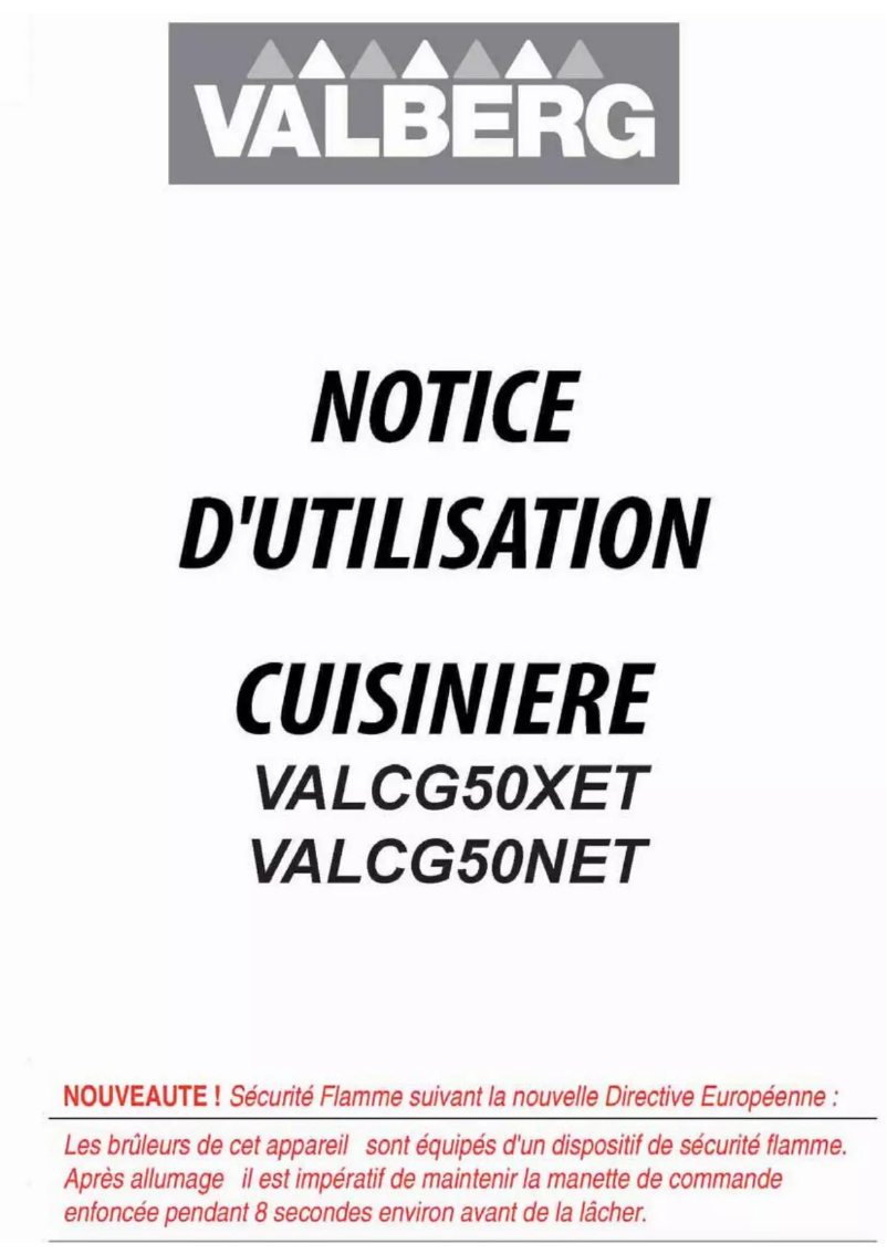 Image de la première page du manuel de l'appareil VALCG50NET