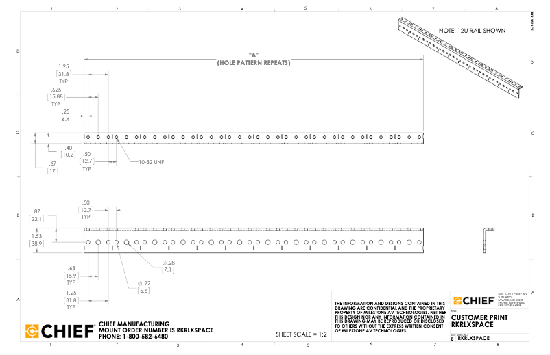 Page n°1 - Manuel utilisateur Chief RKRL12SPACE