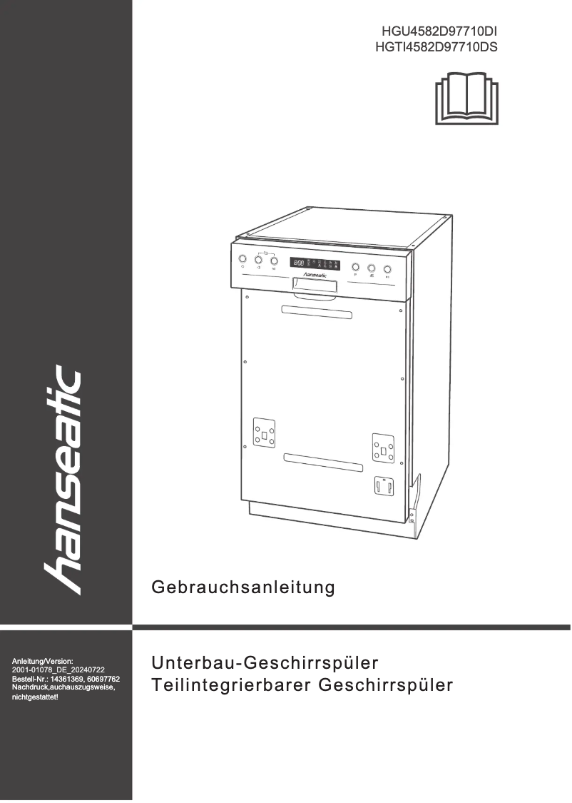 Page n°1 - Manuel utilisateur Hanseatic HGU4582D97710DI