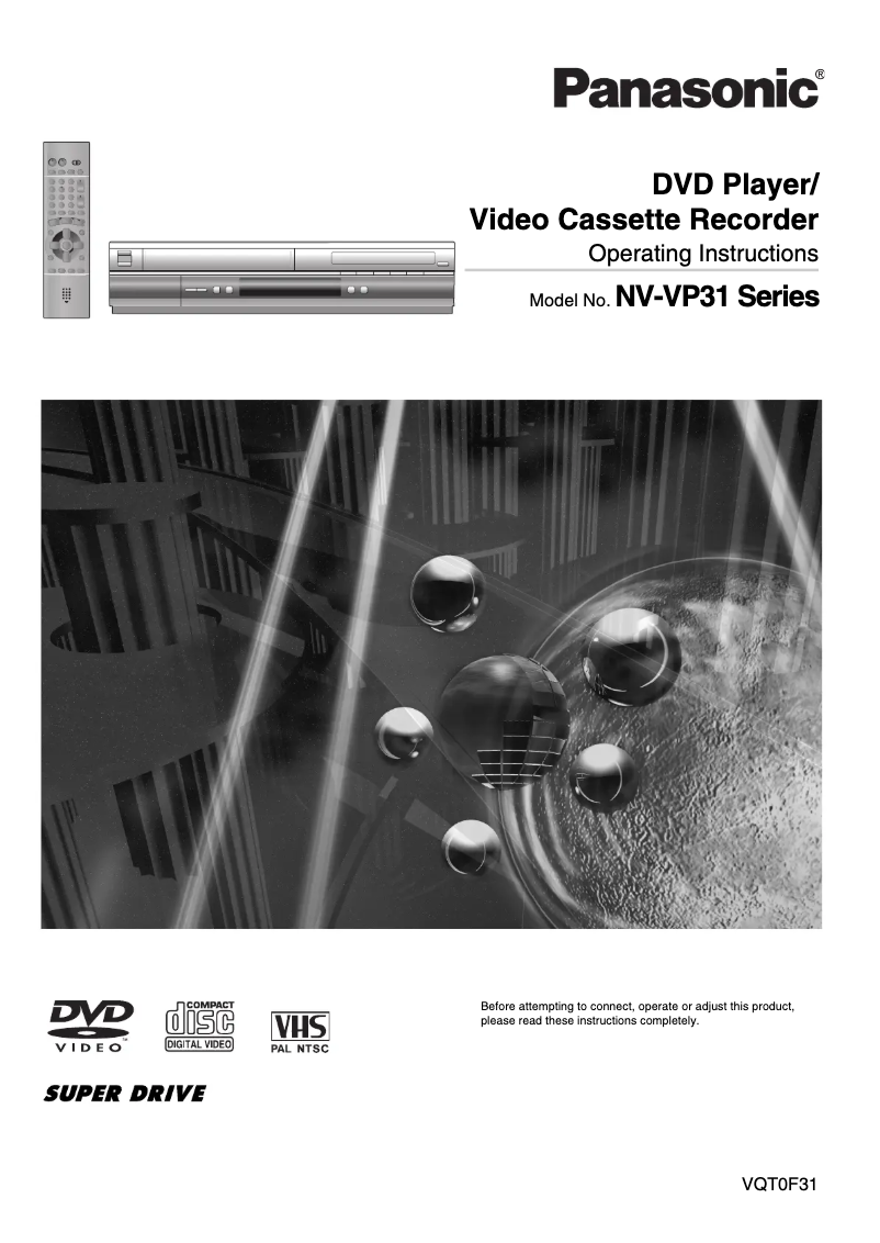 Página 1 del manual Manual de usuario Panasonic NV-VP31EE