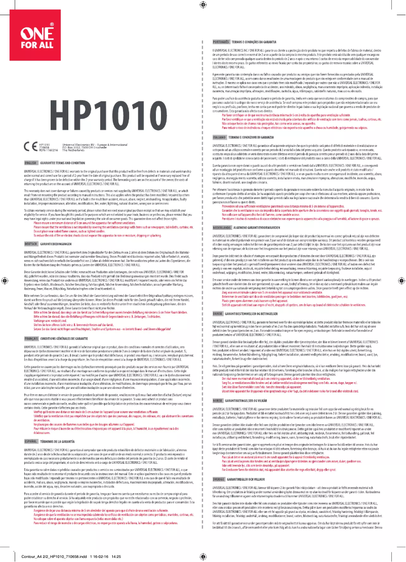 Image de la première page du manuel de l'appareil HP1010