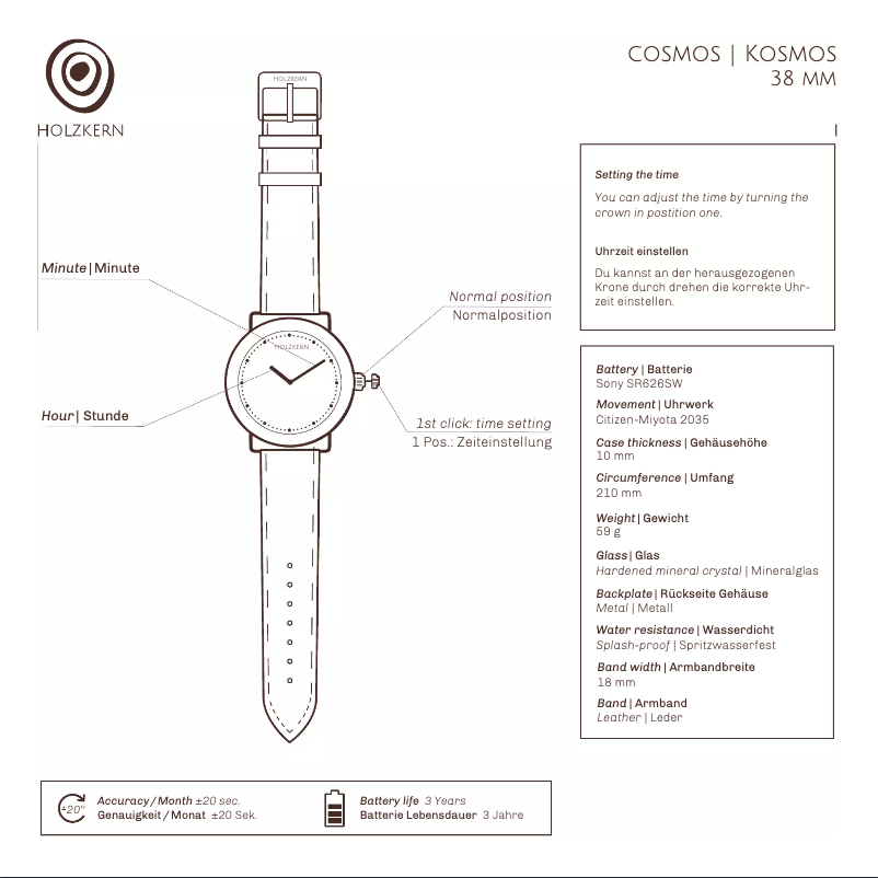 Page 1 de la notice Manuel utilisateur Holzkern Neptun