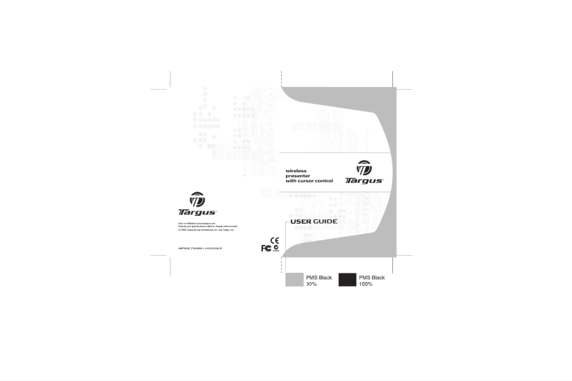 Page 1 de la notice Manuel utilisateur Targus AMP02US