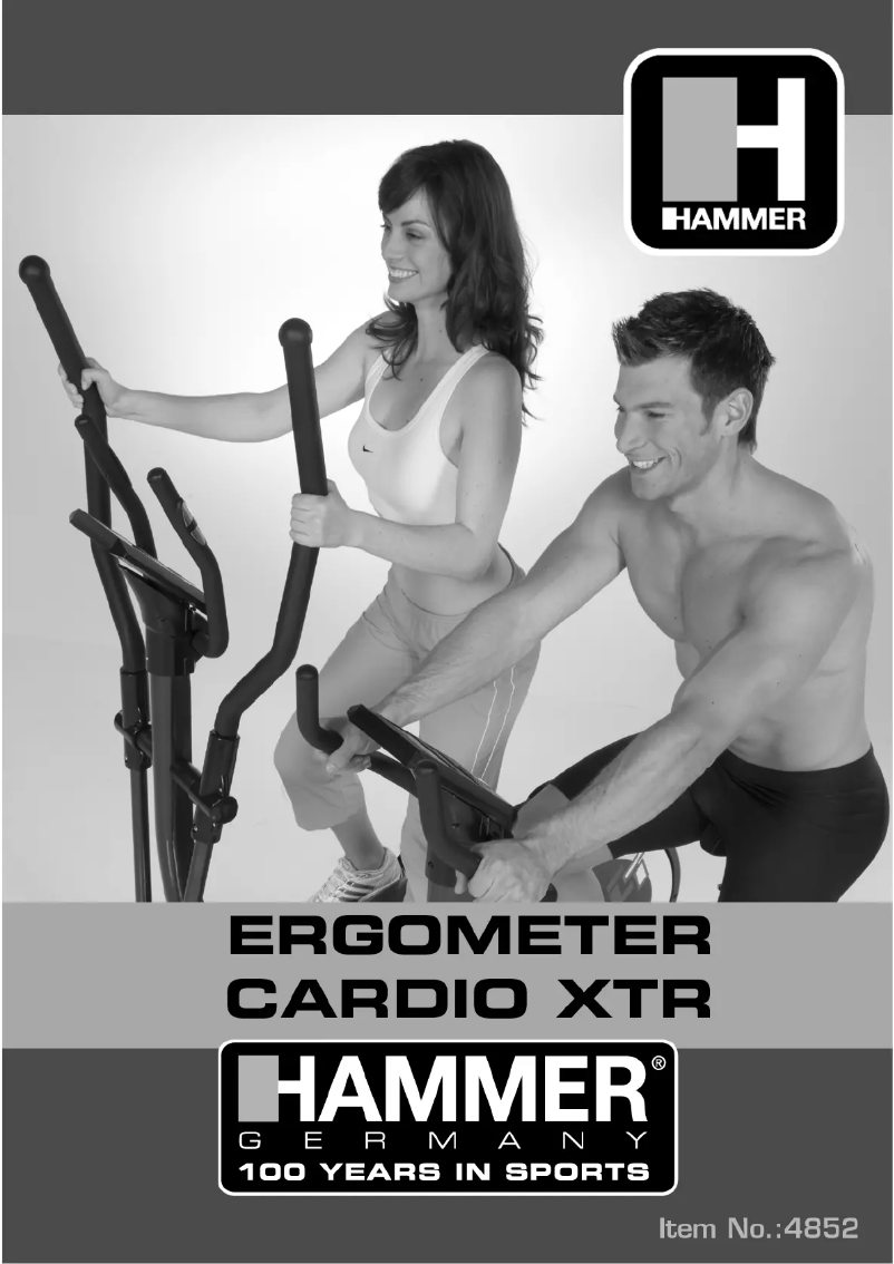 First page image of the manual for Cardio XTR