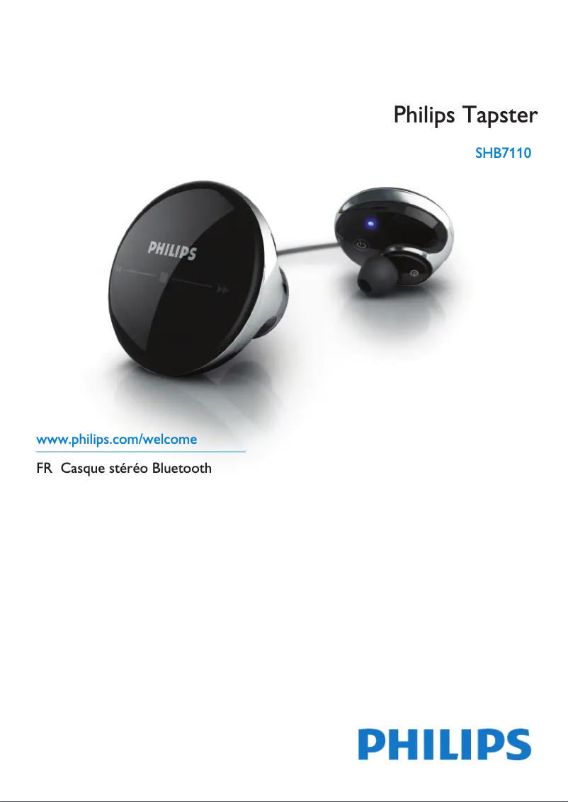 Image de la première page du manuel de l'appareil Tapster SHB7110