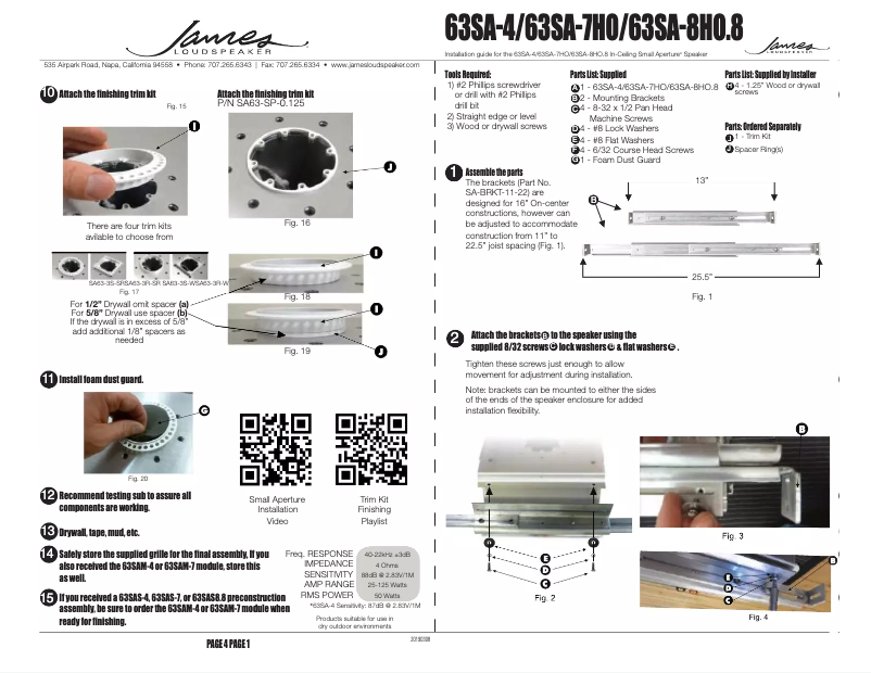 Image de la première page du manuel de l'appareil 63SA-4
