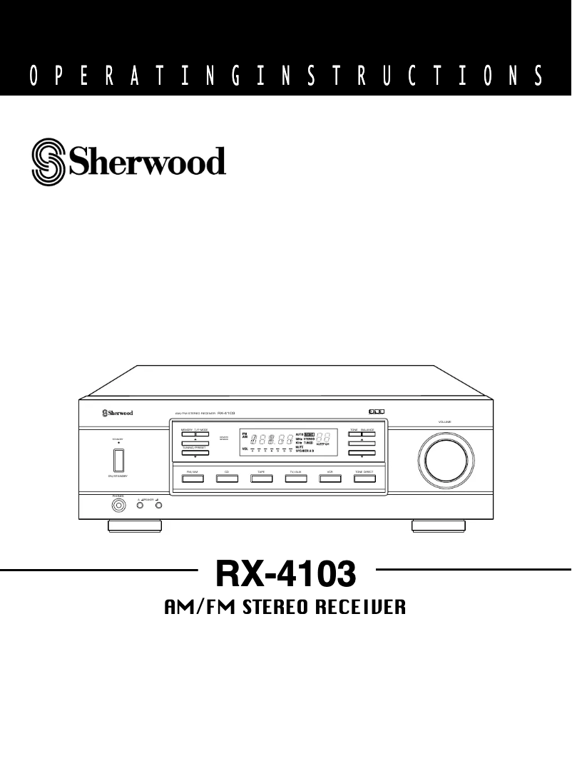 Imagen de la primera página del manual del dispositivo RX-4103