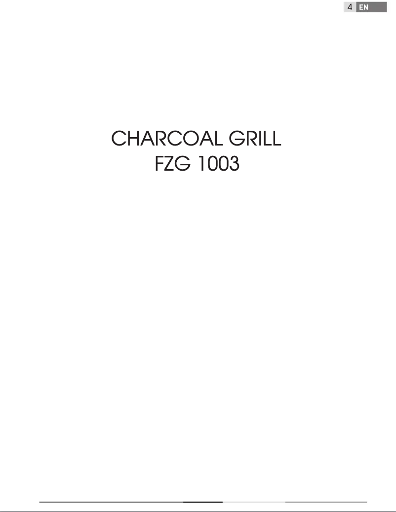 Page 1 de la notice Manuel utilisateur Fieldmann FZG 1003