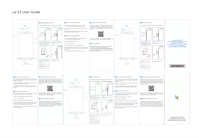 Page n°1 - Manuel utilisateur LeEco Le S3