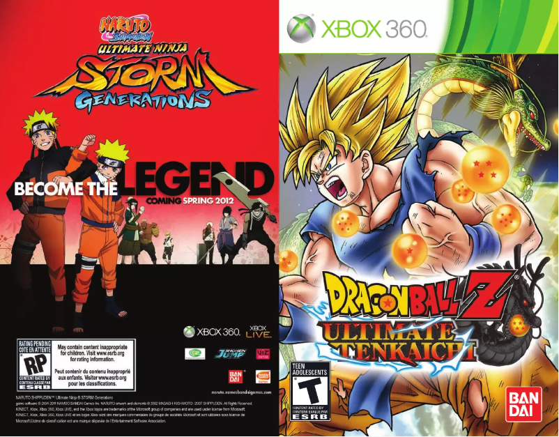 Image de la première page du manuel de l'appareil Dragon Ball Z - Ultimate Tenkaichi (Xbox 360)