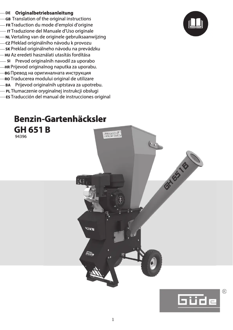 Image de la première page du manuel de l'appareil GH 651 B