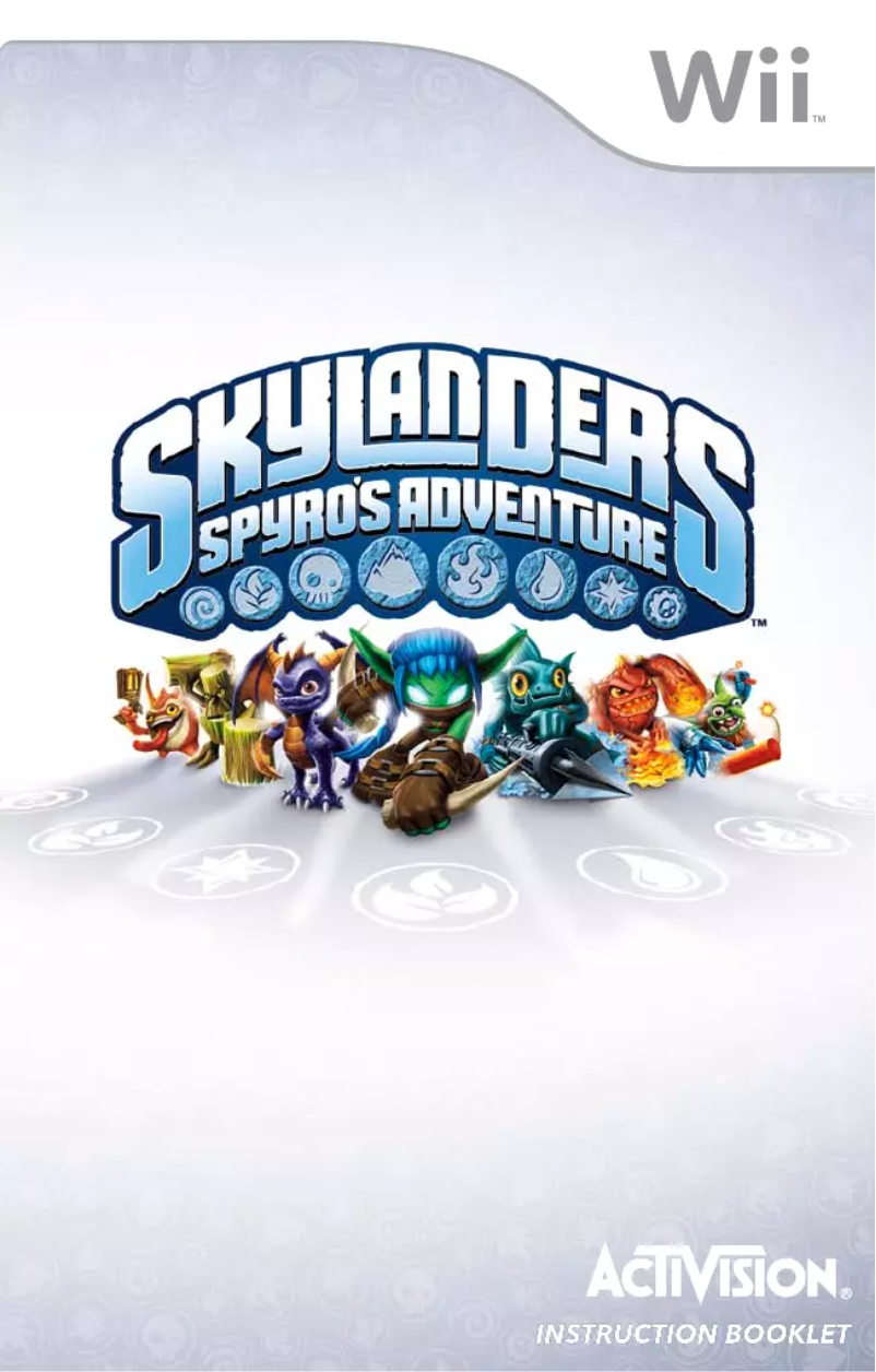 Page 1 de la notice Manuel utilisateur Nintendo Skylanders - Spyros Adventure (Wii)