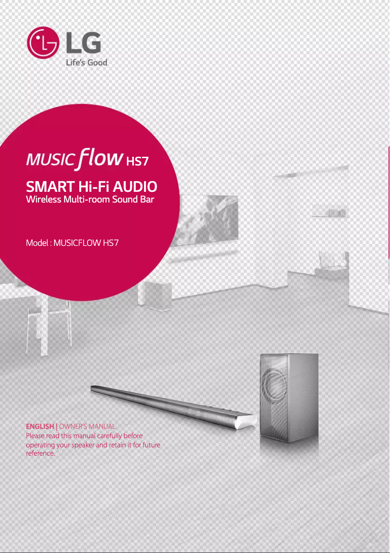 Page 1 de la notice Manuel utilisateur LG Musicflow HS7
