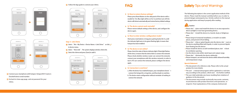 Page 1 de la notice Manuel utilisateur Imou Chime