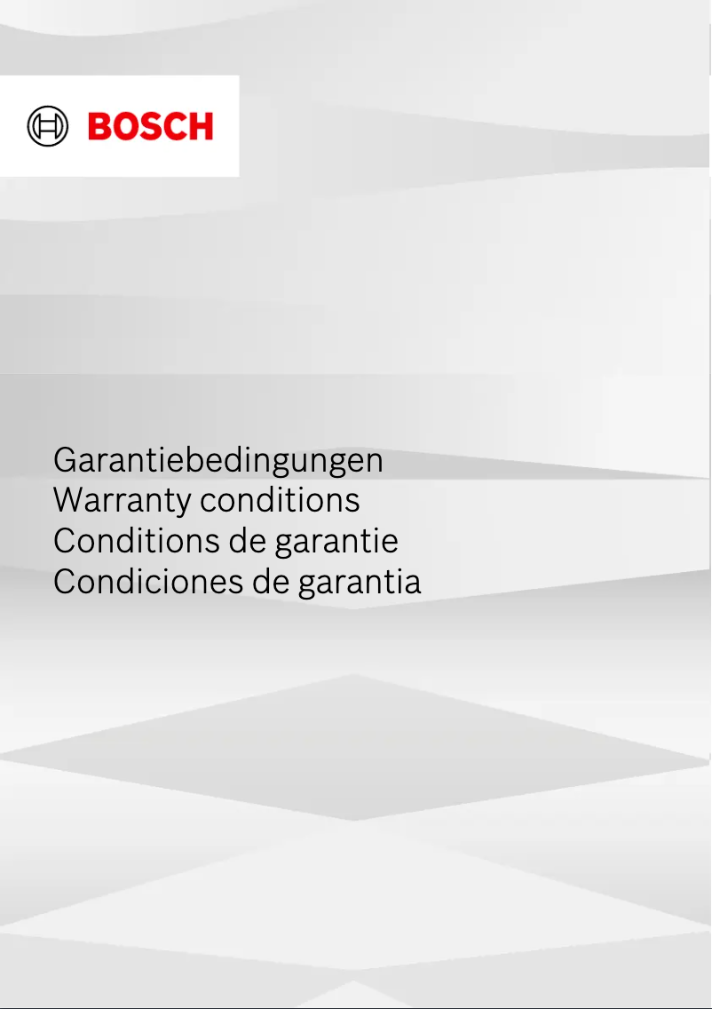 Página 1 del manual Manual de usuario Bosch TWK7L461