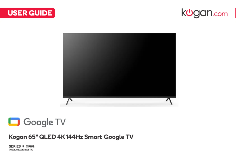 Image de la première page du manuel de l'appareil KAQL65XQ98GSTA