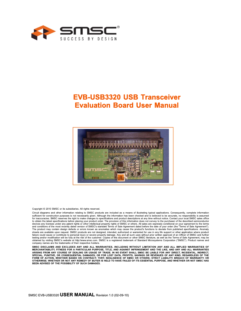 Image de la première page du manuel de l'appareil USB3322