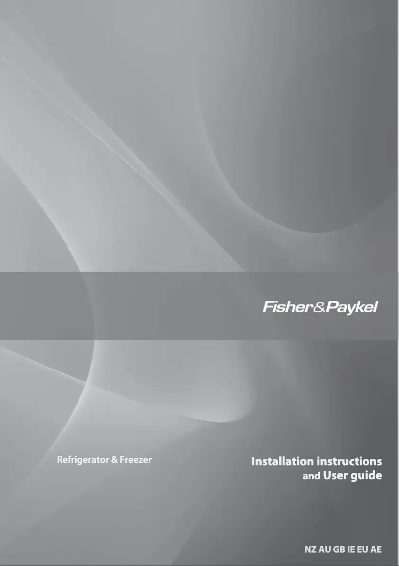 Página 1 del manual Manual de usuario Fisher & Paykel E521TRT5