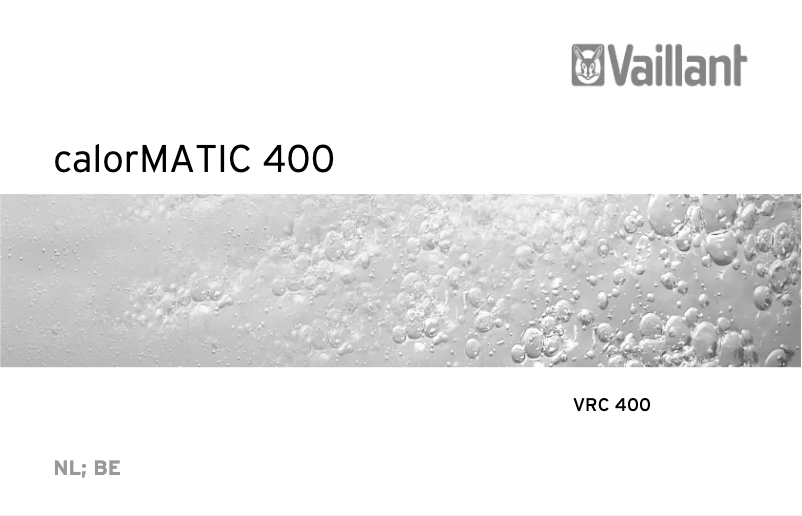 Page 1 de la notice Manuel utilisateur Vaillant calorMATIC 400