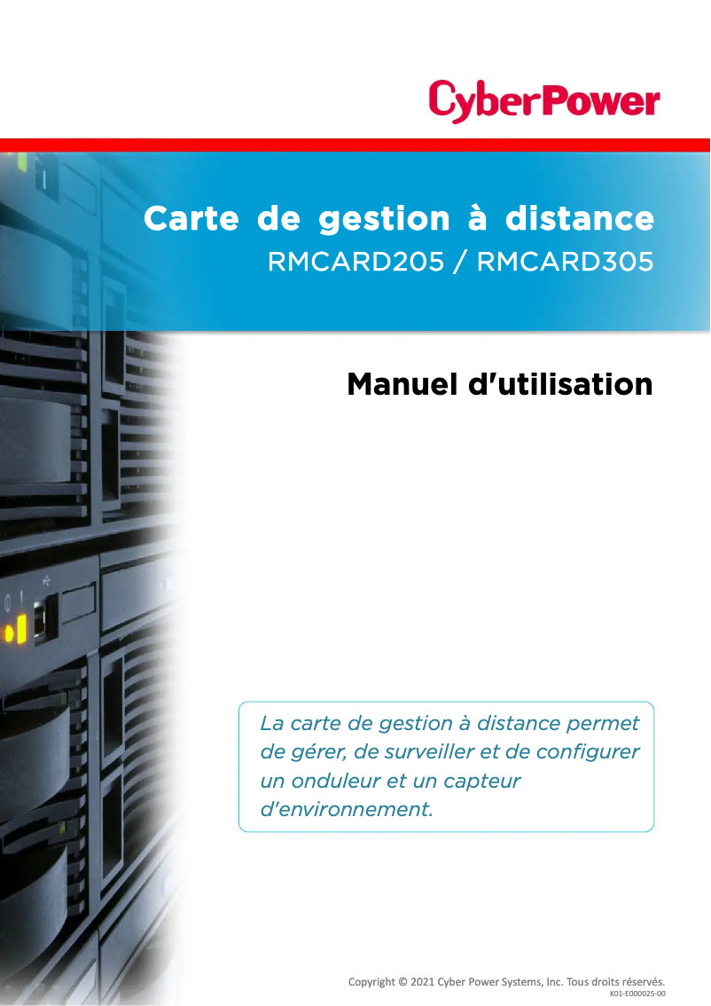 Imagen de la primera página del manual del dispositivo RMCARD205