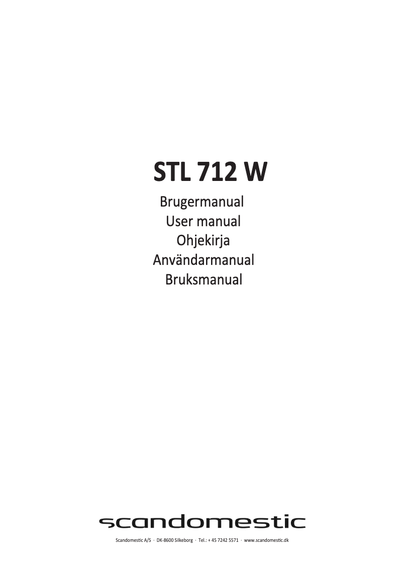 Página 1 del manual Manual de usuario Scandomestic STL 712 W