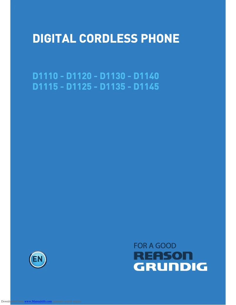 Página 1 del manual Manual de usuario Grundig D1125