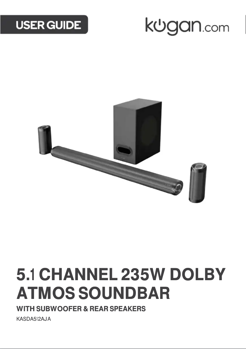 Page 1 de la notice Manuel utilisateur Kogan KASDA512AJA