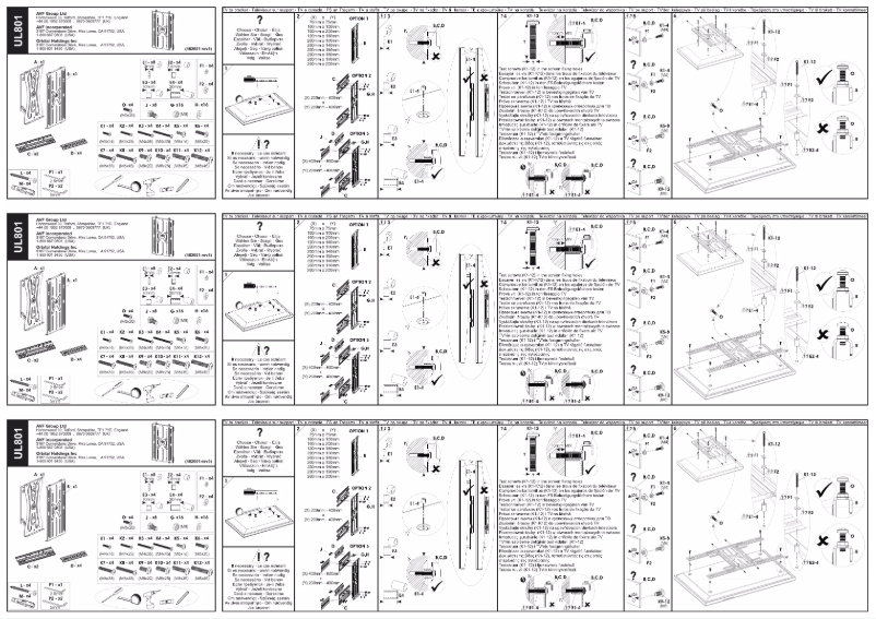 Page n°1 - Manuel utilisateur AVF UL801PB