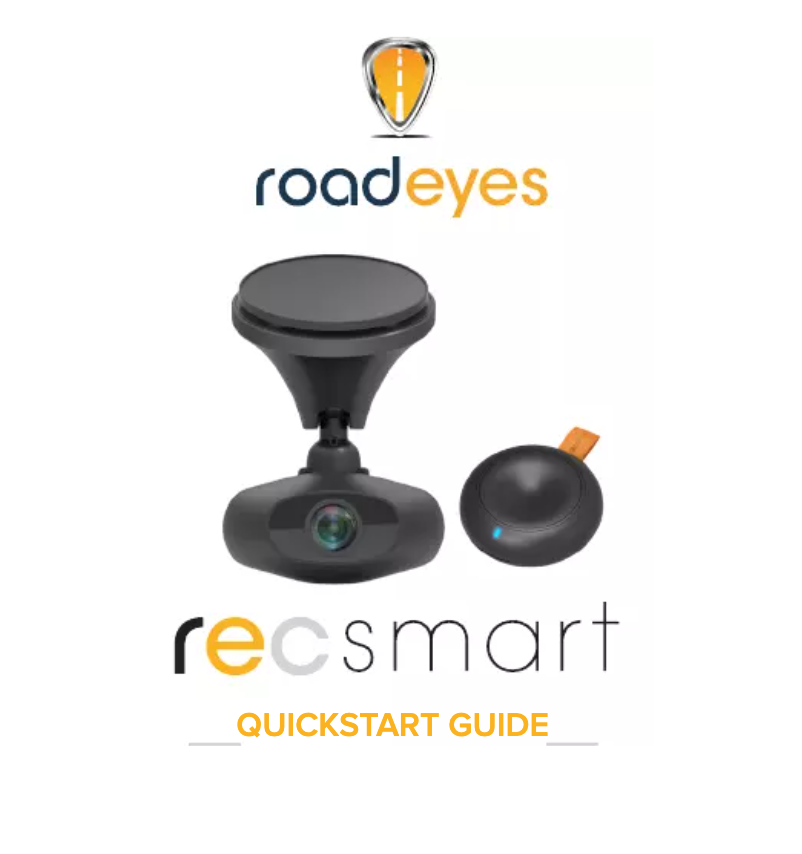 Page n°1 - Manuel utilisateur RoadEyes Rec Smart