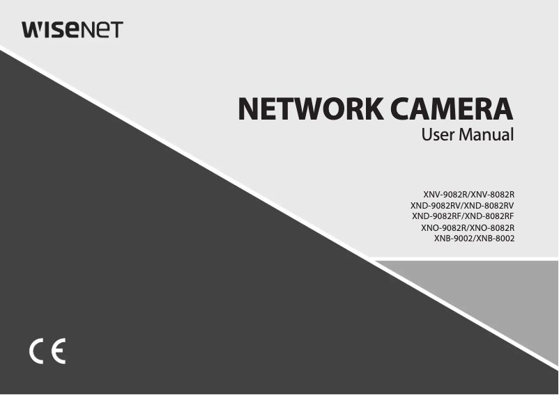Page n°1 - Manuel utilisateur Wisenet XND-9082RF