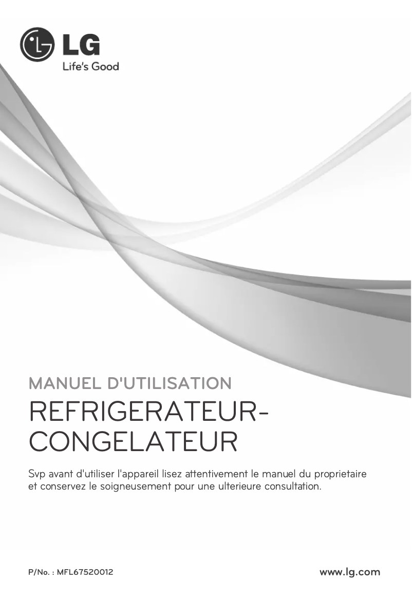 Image de la première page du manuel de l'appareil GR-S632GSRX