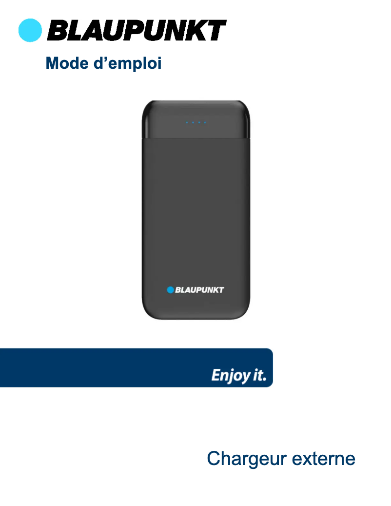 Page 1 de la notice Manuel utilisateur Blaupunkt BLP7310
