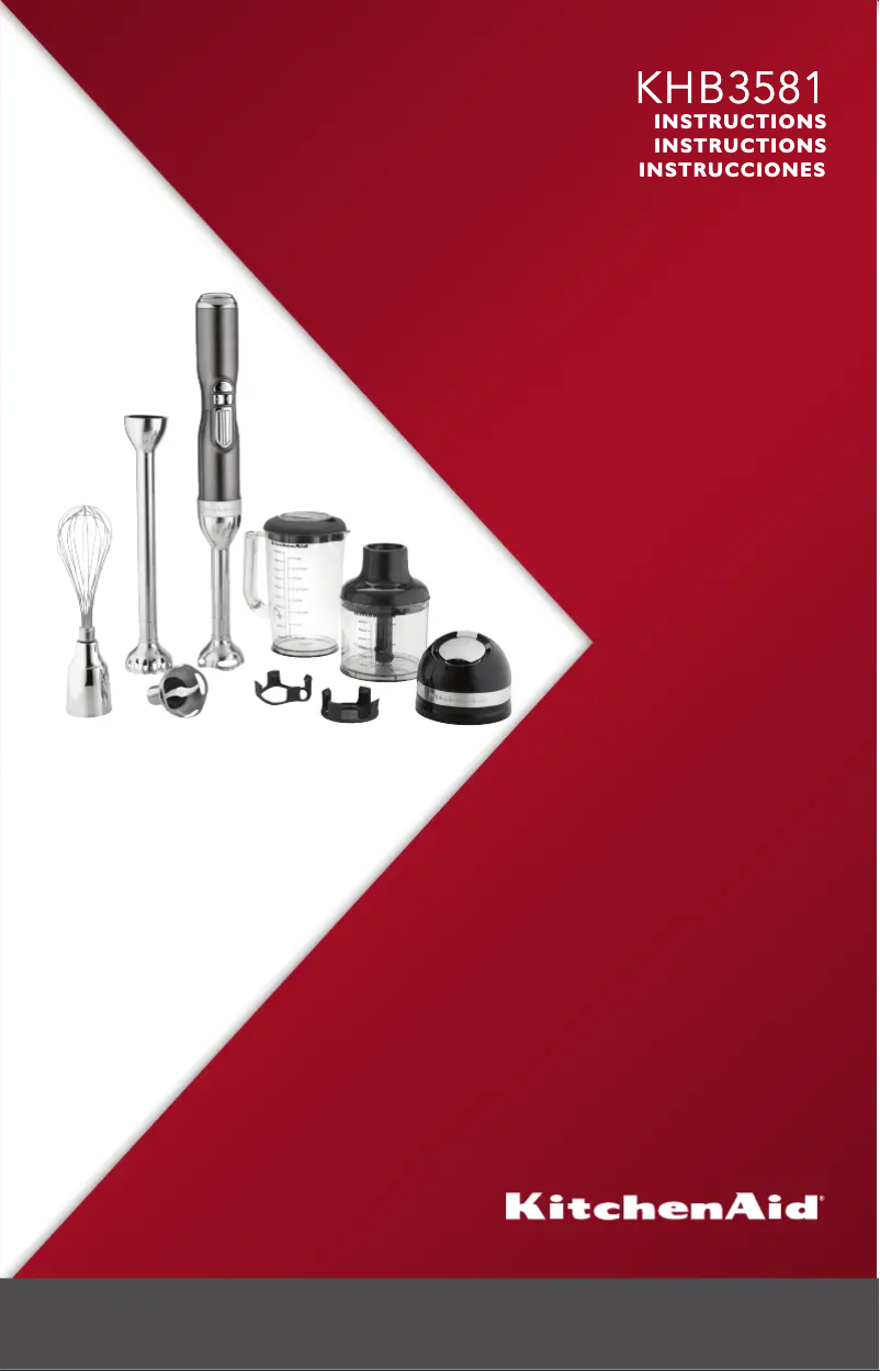 Page 1 de la notice Manuel d'utilisation et d'entretien KitchenAid KHB3581FP