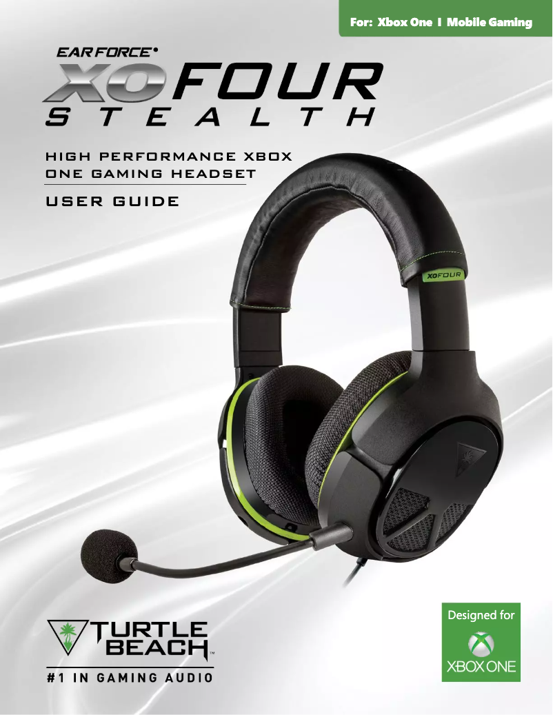 Page 1 de la notice Manuel utilisateur Turtle Beach XO Four Stealth