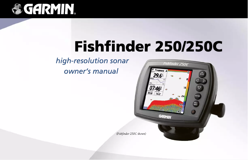 Image de la première page du manuel de l'appareil Fishfinder 250T