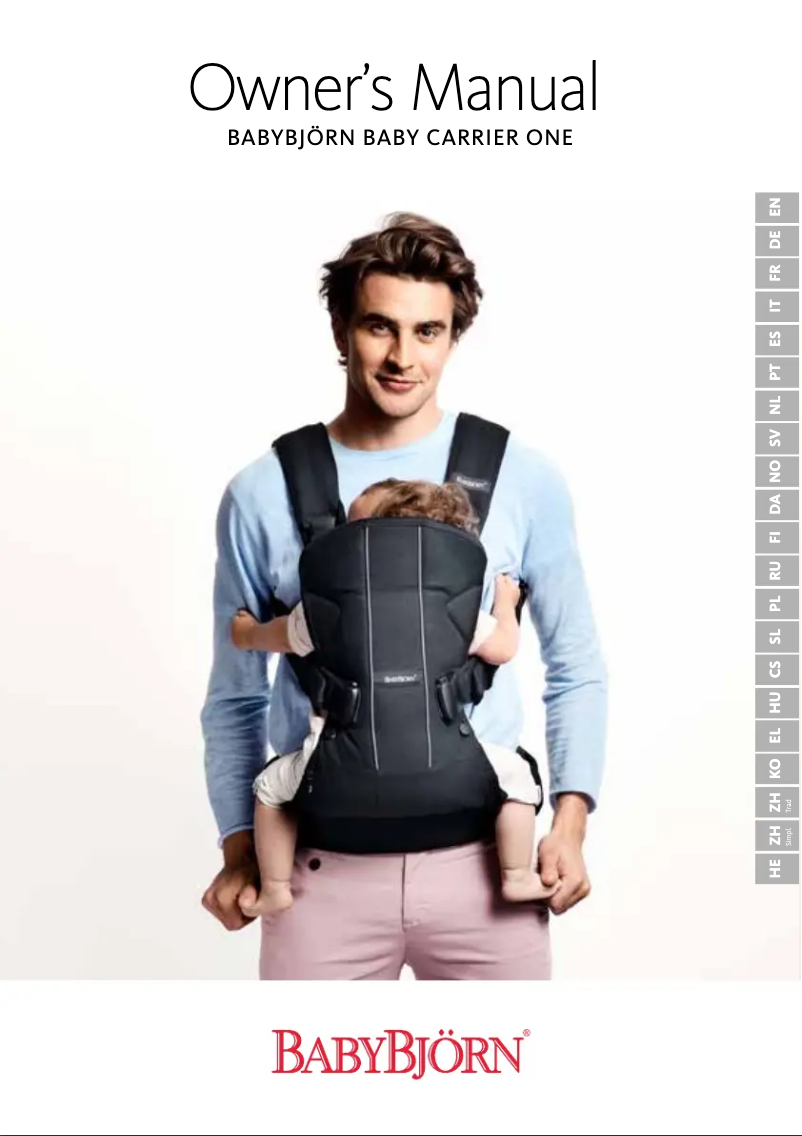 Image de la première page du manuel de l'appareil One