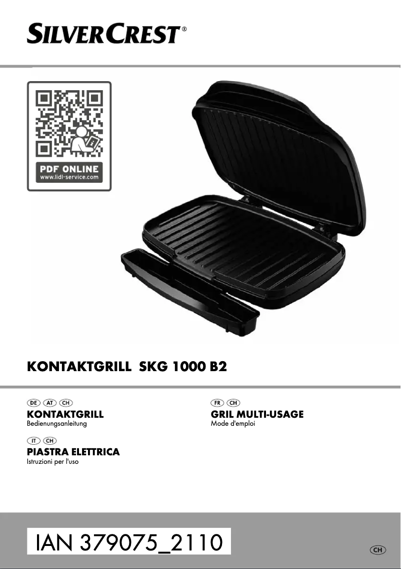 Image de la première page du manuel de l'appareil SKG 1000 A1