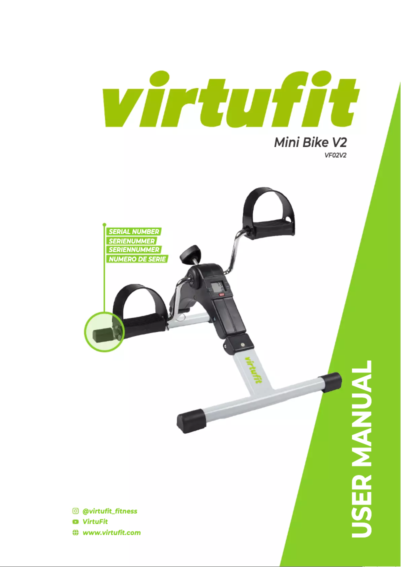 Image de la première page du manuel de l'appareil VirtuFit V2