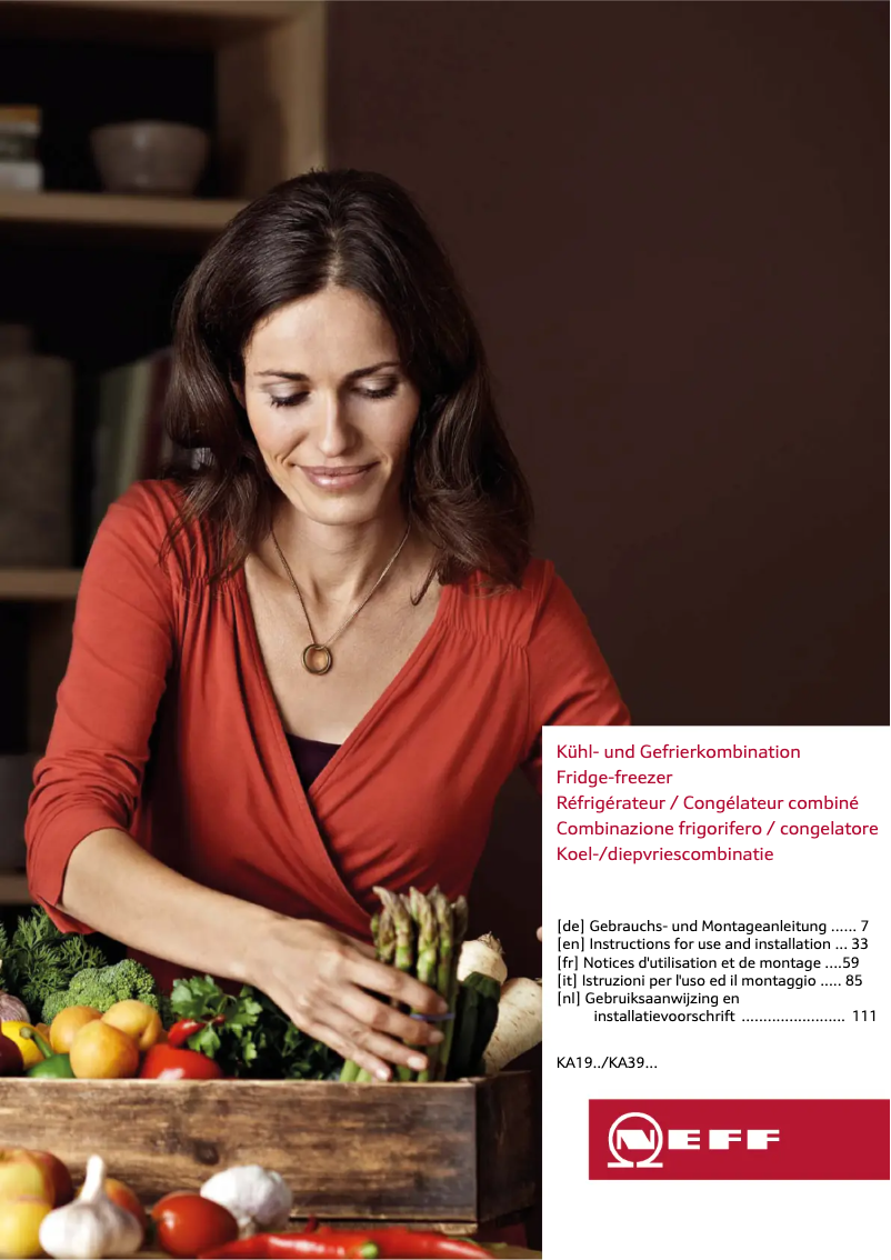 Page 1 de la notice Manuel utilisateur Neff KA1903I20