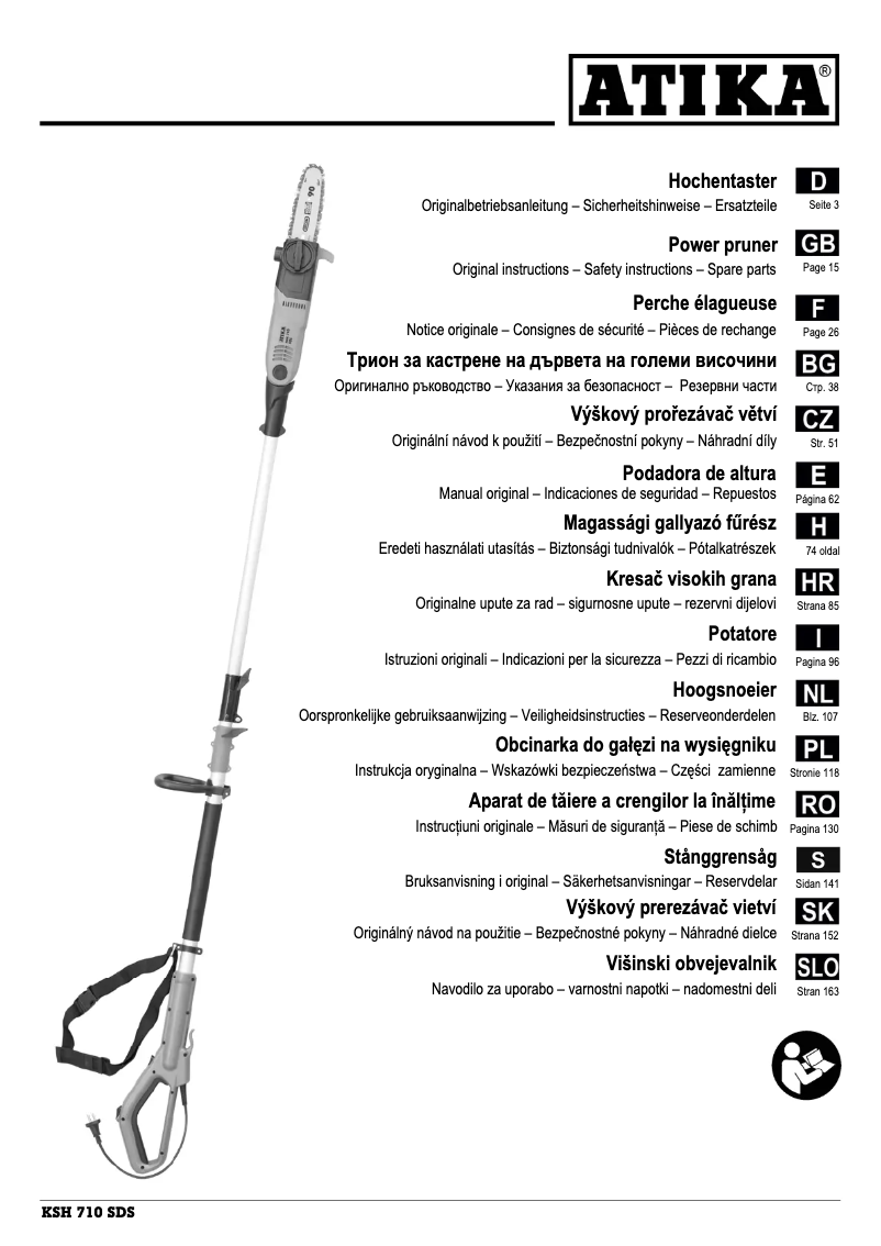 Page n°1 - Manuel utilisateur ATIKA KSH 710 SDS