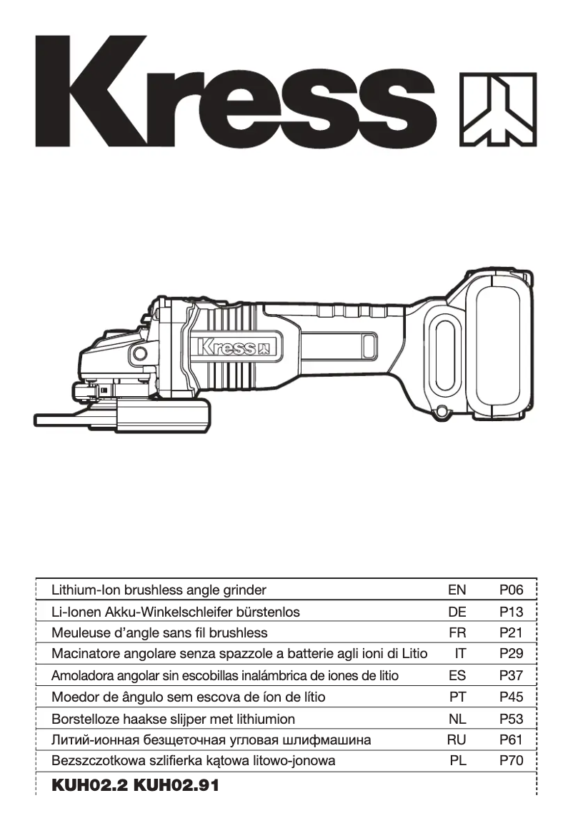Page 1 de la notice Manuel utilisateur Kress KUH02.2