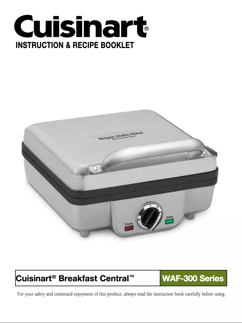 Page 1 de la notice Manuel utilisateur Cuisinart Breakfast Central WAF-300